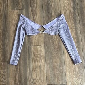 Dolls Kill Stylish Purple Micro Top